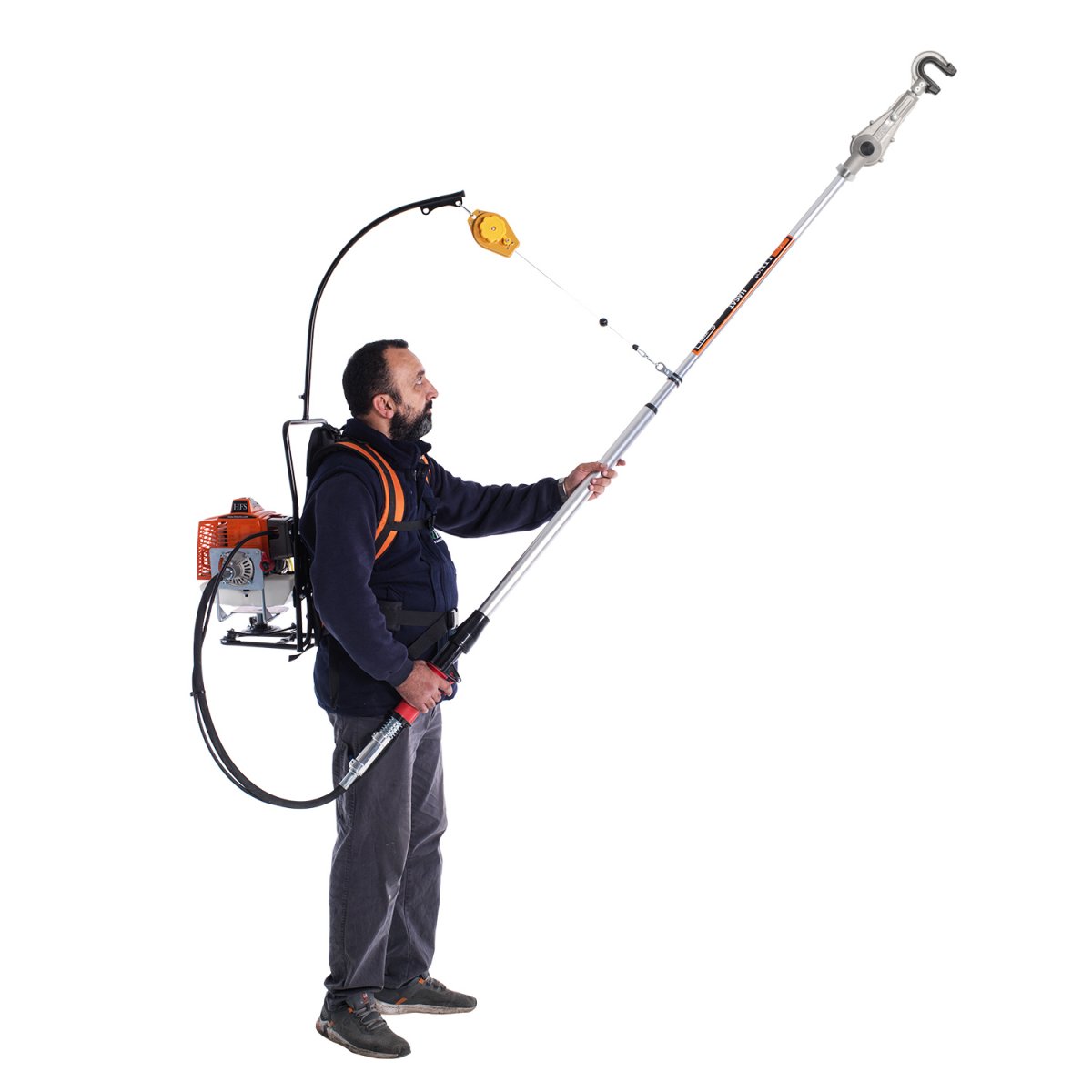 YATE ERM-4545B SIRTDAN ASKILI MOTORLU/KANCALI HASAT MAKİNESİ