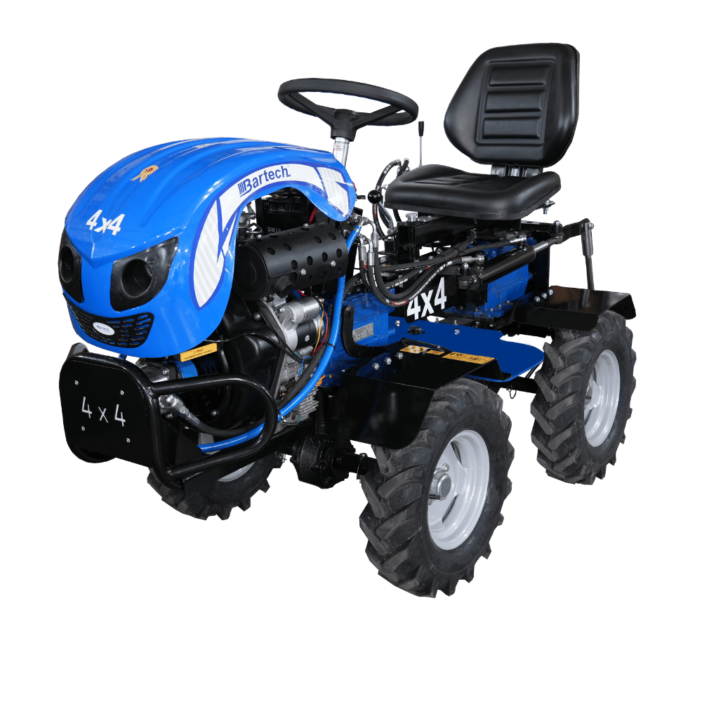 BARTECH 10 HP DİZEL MARŞLI OTURMALI TİP 4X4 BELDEN KIRMALI ÇAPA MAKİNESİ